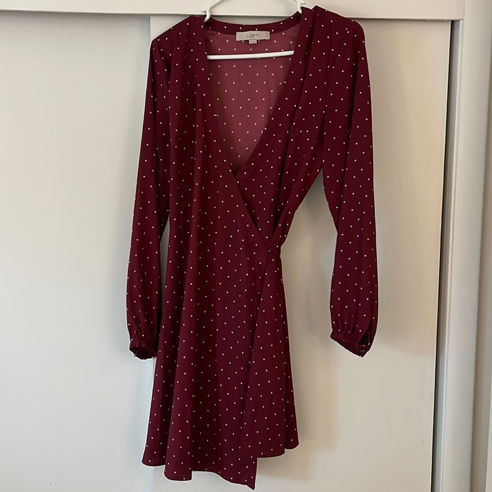 Star Print Wrap Dress